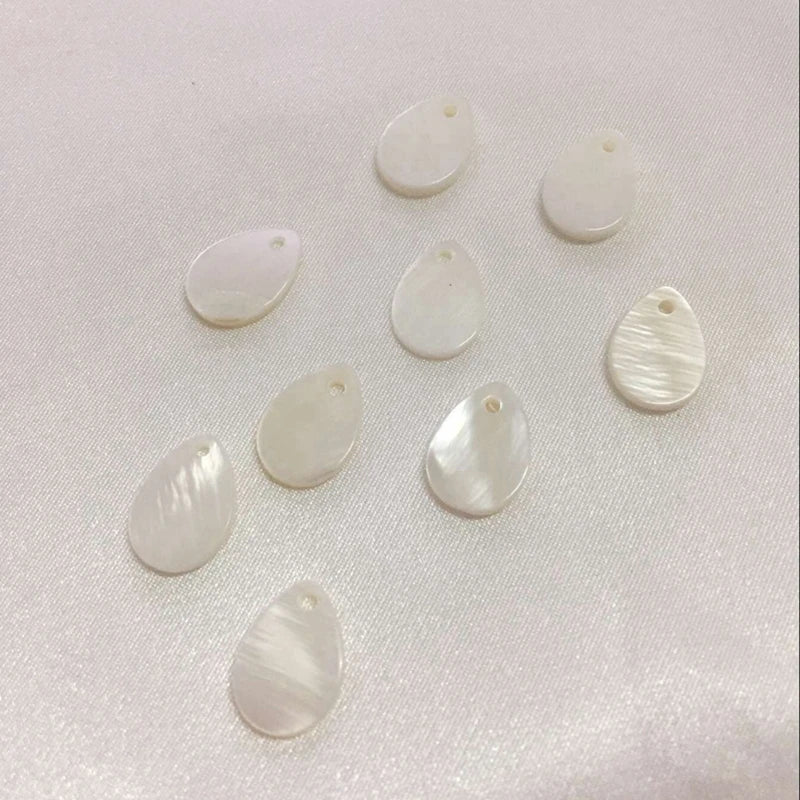Natural Shell Water Drop Stone Earring Bead Charms