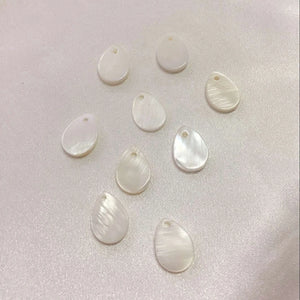 Natural Shell Water Drop Stone Earring Bead Charms