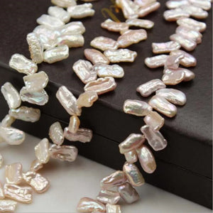 9*15MM 20Pcs Baroque AA Freshwater Pearl Earring Charms Strand Beads