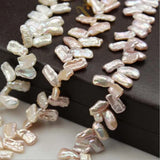 9*15MM 20Pcs Baroque AA Freshwater Pearl Earring Charms Strand Beads