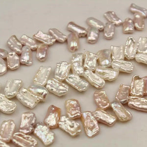 9*15MM 20Pcs Baroque AA Freshwater Pearl Earring Charms Strand Beads