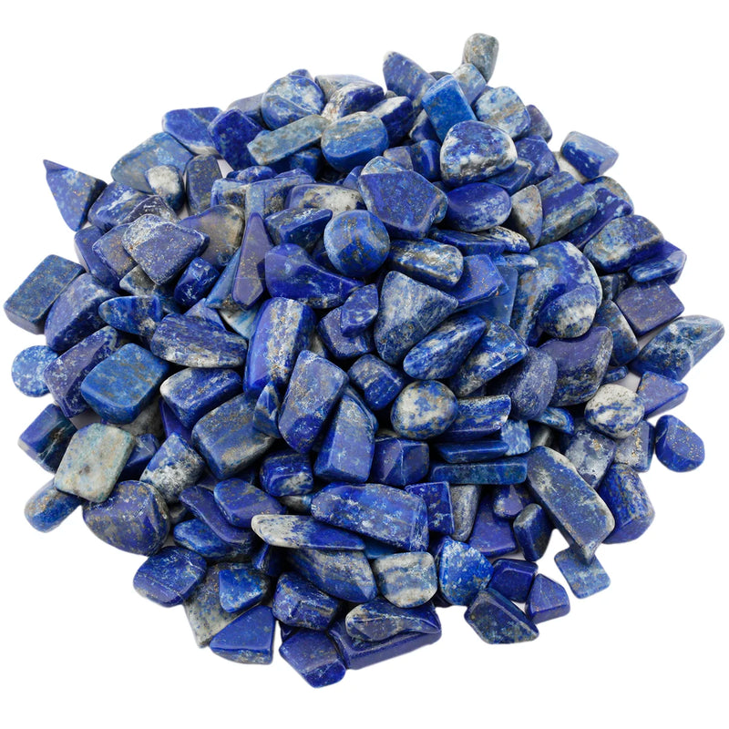 Lapis Lazuli Tumbled Stone Chips 460g Crushed Pieces Irregular Stones Beads