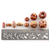Natural Wood Round&Drum Pattern Beads for DIY Necklace Making