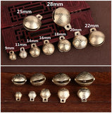 Bronze Tibetan Brass Bells Beads Craft Charms Metal Ethnic With Loop