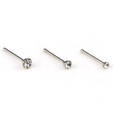Multicolor/White Crystal Rhinestone Nose Studs Body Jewelry