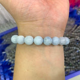 Aquamarine Stone Beads Bracelet for Women