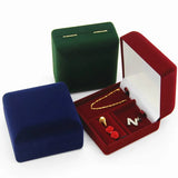 Red/Green/Blue Velvet Jewelry Box Organizer