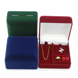 Red/Green/Blue Velvet Jewelry Box Organizer