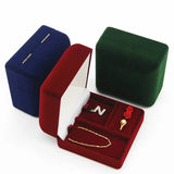 Red/Green/Blue Velvet Jewelry Box Organizer