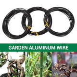 9 Anodized Aluminum Bonsai Training Wires, 147 Feet (Black)