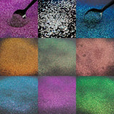 9 Bottles 3g Flash Glitter Glow Bright Powder Crystal Epoxy Resin Mold Fillings
