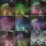 9 Bottles 3g Flash Glitter Glow Bright Powder Crystal Epoxy Resin Mold Fillings