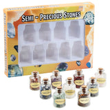 9 Bottles Amethyst Crystal Chips Gemstone Quartz Gravels Wishing Bottle Crafts