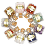 9 Bottles Amethyst Crystal Chips Gemstone Quartz Gravels Wishing Bottle Crafts