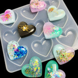 Heart Silicone Mold Resin Epoxy Jewelry Making Tools