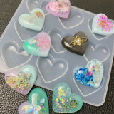 Heart Silicone Mold Resin Epoxy Jewelry Making Tools