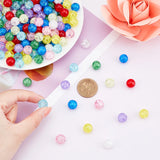 270pcs 12mm Glass Round Beads No Hole Crackle Beads for Wedding