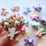 9 Colors Cartoon Bears Charms Bear Doll Pendant DIY Jewelry Making