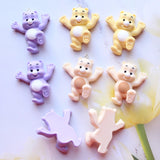 9 Colors Cartoon Bears Charms Bear Doll Pendant DIY Jewelry Making