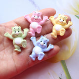 9 Colors Cartoon Bears Charms Bear Doll Pendant DIY Jewelry Making