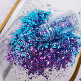9 Colors Chunky Glitter Hexagon Sequins for Resin Tumbler Arts