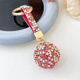 Rhinestone Ball Keychain Car Key Ring Bag Pendant Accessories Keyfob