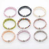 9 Colors Freshwater Potato Pearl Wire Wrap Bracelet