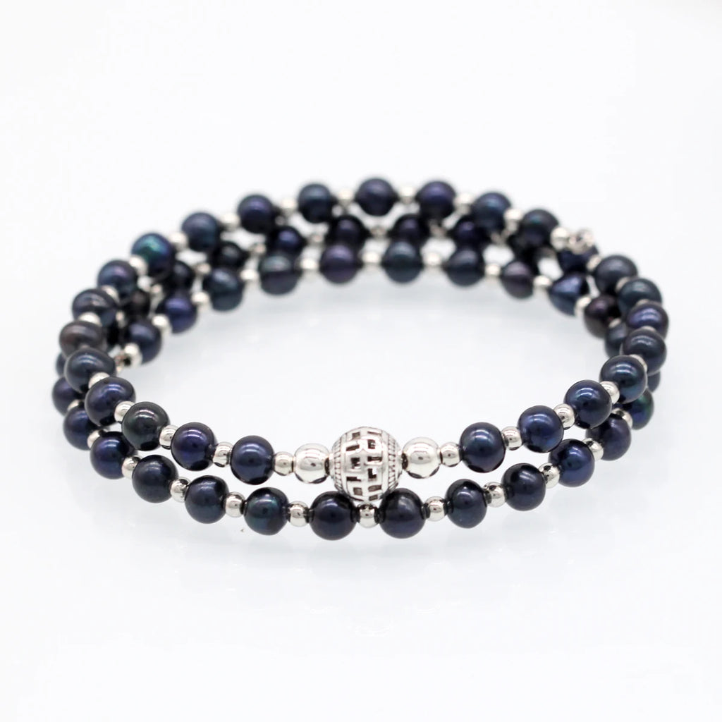 9 Colors Freshwater Potato Pearl Wire Wrap Bracelet
