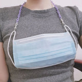 9 Colors Plastic Chain Pendant Necklace Charms DIY Jewelry Finding 6pcs
