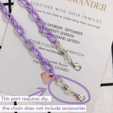 9 Colors Plastic Chain Pendant Necklace Charms DIY Jewelry Finding 6pcs