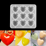 Heart Shape Epoxy UV Resin Mold Love DIY Pendant Silicone Molds