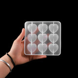 Heart Shape Epoxy UV Resin Mold for DIY Pendant Making