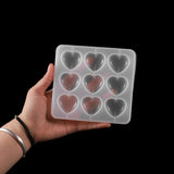 Heart Shape Epoxy UV Resin Mold for DIY Pendant Making