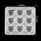 Heart Shape Epoxy UV Resin Mold for DIY Pendant Making