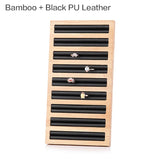 Bamboo Ring Display Stand Jewelry Organizer Shelf Wood Ring Holder Storage