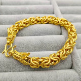 Dragon Cloth Bracelet Men's Brass Plated Real Net Red Bracelet