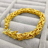 Dragon Cloth Bracelet Men's Brass Plated Real Net Red Bracelet