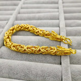 Dragon Cloth Bracelet Men's Brass Plated Real Net Red Bracelet