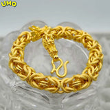 Dragon Cloth Bracelet Men's Brass Plated Real Net Red Bracelet