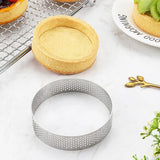 9 Pack Round Tart Ring, Heat-Resistant Mousse Rings, Metal Ring Mold