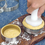 9 Pack Stainless Steel Round Tart Ring Mousse Rings, Perforated Mold