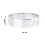 9 Pack Stainless Steel Round Tart Ring Mousse Rings