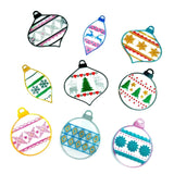 9 Pcs Christmas Tree Decoration Pendant Keychain Silicone Mould