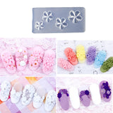 9-Piece Flower Ornaments Epoxy Resin Mold for Nail Art Decorations