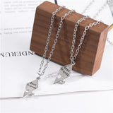 9 Pcs BFF Zinc Alloy Metal Necklace Jewelry Pendant Ladies Men Friendship