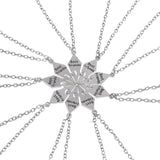 9 Pcs BFF Zinc Alloy Metal Necklace Jewelry Pendant Ladies Men Friendship