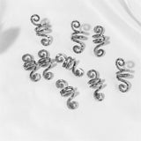 9 Pcs Silver Golden Hair Rings Spiral Hairpins for Braids Women Girls