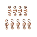 9 Pcs Silver Golden Hair Rings Spiral Hairpins for Braids Women Girls