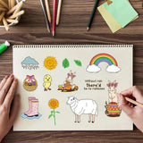 9 Sheets Mixed Theme Silicone Clear Stamps for DIY Scrapbook Card Making