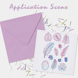 9 Sheets Mixed Theme Silicone Clear Stamps for DIY Scrapbook Card Making